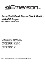 Предварительный просмотр 1 страницы Emerson SmartSet CKD9917 Owner'S Manual