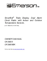 Emerson SmartSet CKS9005 Owner'S Manual preview