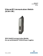 Preview for 1 page of Emerson SolaHD SCM-E-EIP User Manual