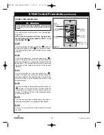 Предварительный просмотр 22 страницы Emerson SOUTHTOWNE CF4900BS00 Owner'S Manual