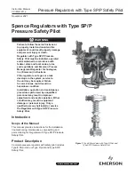 Preview for 1 page of Emerson SP Instruction Manual