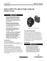 Preview for 1 page of Emerson Spence Max-Flo Series Instruction Manual