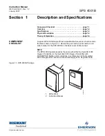 Предварительный просмотр 9 страницы Emerson SPS 4001B Instruction Manual