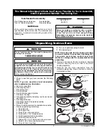 Preview for 3 page of Emerson SUMMERHAVEN CF850AW00 Owner'S Manual