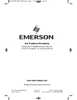 Предварительный просмотр 24 страницы Emerson SW95 Owner'S Manual