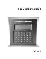 Emerson T-60 Operator'S Manual preview