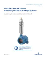 Preview for 1 page of Emerson TESCOM 44-6800 E Series Installation, Operation And Maintenance Manual