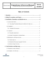 Preview for 2 page of Emerson Tescom 44-6800 Series Operation & Service Manual