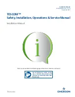 Emerson TESCOM Safety, Installation, Operations & Service Manual preview