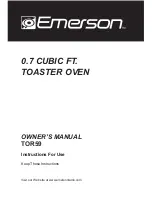 Предварительный просмотр 1 страницы Emerson TOR59 Owner'S Manual