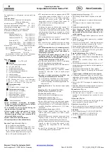 Preview for 1 page of Emerson TS1-G Operating Instruction