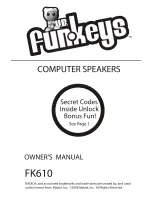Preview for 1 page of Emerson U.B. Funkeys FK610 Owner'S Manual
