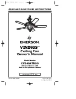 Preview for 1 page of Emerson VININGS CF240ATB00 Owner'S Manual