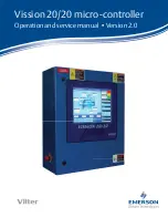 Preview for 1 page of Emerson Vission 20/20 Operation And Service Manual