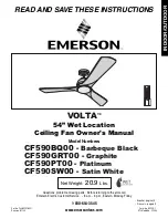 Предварительный просмотр 1 страницы Emerson VOLTA CF590BQ00 Owner'S Manual