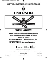 Предварительный просмотр 49 страницы Emerson WELLAND CF610VNB00 Owner'S Manual