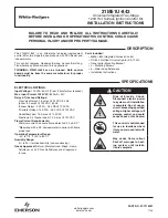 Emerson White-Rodgers 21M51U-843 Installation Instructions Manual preview