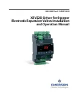 Предварительный просмотр 1 страницы Emerson XEV22D Installation And Operation Manual