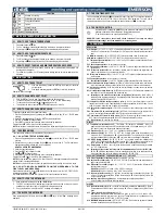 Preview for 2 page of Emerson XW10L Installation And Operating Instructions