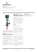 Preview for 1 page of Emerson Yarway TempLowHT Installation And Maintenance Instructions Manual