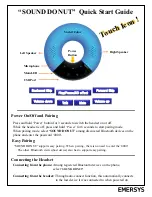 Emersys SOUND DONUT Quick Start Manual preview