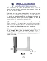 Preview for 16 page of Emery Thompson CB-100 Operating Manual