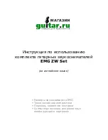 Предварительный просмотр 1 страницы EMG ZW Set Installation Information