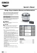 EMGA Vollrath Mirage 741102D Operator'S Manual preview