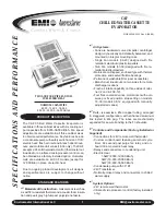 EMI Chilled Water Cassette Evaporator CAF Specification Sheet предпросмотр