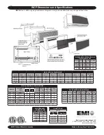 Предварительный просмотр 2 страницы EMI High Wall Air Handler WCP Specification Sheet