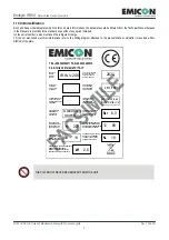 Предварительный просмотр 9 страницы Emicon EMIBYTE IR.WU Series Installation, Use And Manteinance Manual