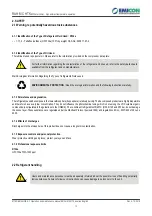 Preview for 10 page of Emicon RAH MC HT Ka Technical Manual For Installation, Use And Maintenance