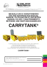 Emiliana Serbatoi CARRYTANK CARRYTANK220A1 Use And Maintenance Manual предпросмотр