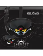 Eminence Acoustinator CX2008 Brochure предпросмотр