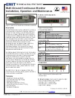 Preview for 1 page of EMIT 50570 Installation, Operation And Maintenance