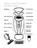 Предварительный просмотр 5 страницы Emjoi BodyBare Sensation AP17UAS Instruction Booklet