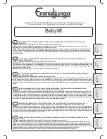 Emmaljunga Babylift Instruction Manual preview