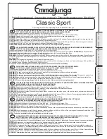 Предварительный просмотр 1 страницы Emmaljunga Classic Sport Instruction Manual