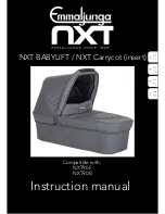 Emmaljunga NXT Babylift Instruction Manual preview