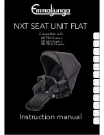 Preview for 1 page of Emmaljunga NXT SEAT UNIT FLAT Instruction Manual