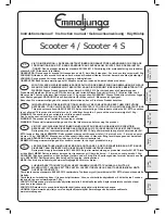 Preview for 1 page of Emmaljunge Scooter 4 Instruction Manual