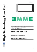 EMME MB7FT4EL Instructions For Installation, Use And Maintenance Manual preview