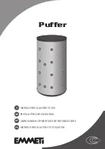 Preview for 1 page of emmeti Puffer 1000 Installation And Use Manual