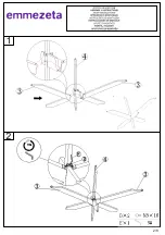 Preview for 2 page of Emmezeta ARGOS JA7180-GM Assembly Instructions Manual