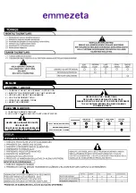 Preview for 10 page of Emmezeta ARGOS JA7180-GM Assembly Instructions Manual