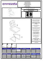 Emmezeta BEATRIX DD6235-F Assembly Instructions Manual предпросмотр