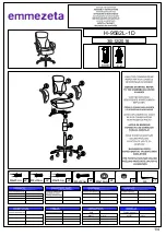 Предварительный просмотр 1 страницы Emmezeta H-9582L-1D Assembly Instructions Manual