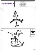 Preview for 2 page of Emmezeta H-9582L-1D Assembly Instructions Manual