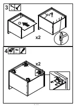 Preview for 4 page of Emmezeta LUNA BOOKCASE Assembling Instructions