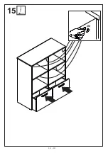 Preview for 12 page of Emmezeta LUNA BOOKCASE Assembling Instructions